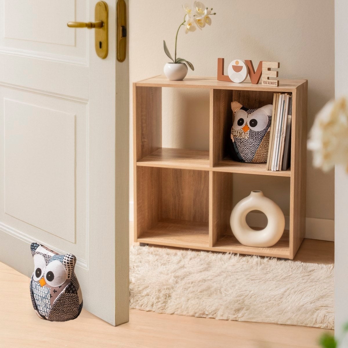 Set de 2 topes de puerta Búhos