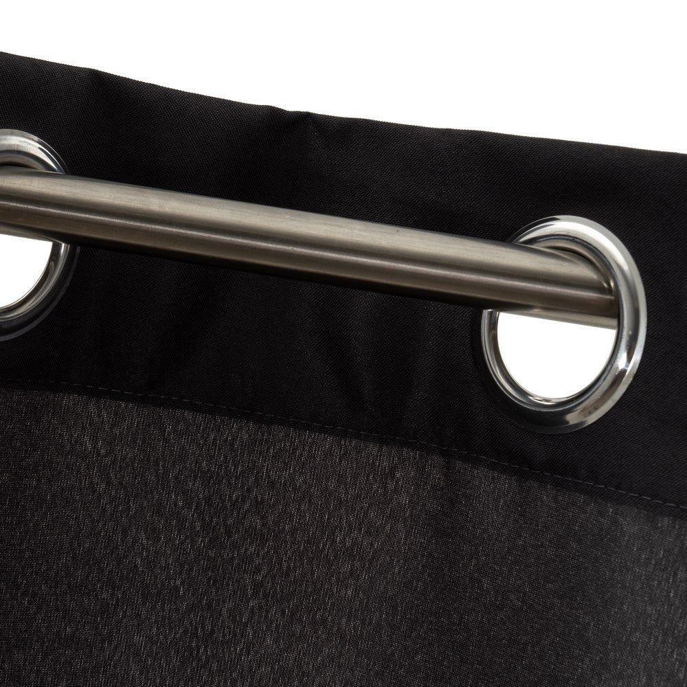 Set de 2 cortinas de loneta negra