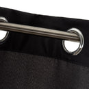 Set de 2 cortinas de loneta negra