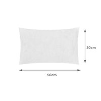 2 cojines de loneta de 50x30 cm