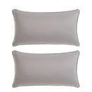 2 cojines de loneta de 50x30 cm