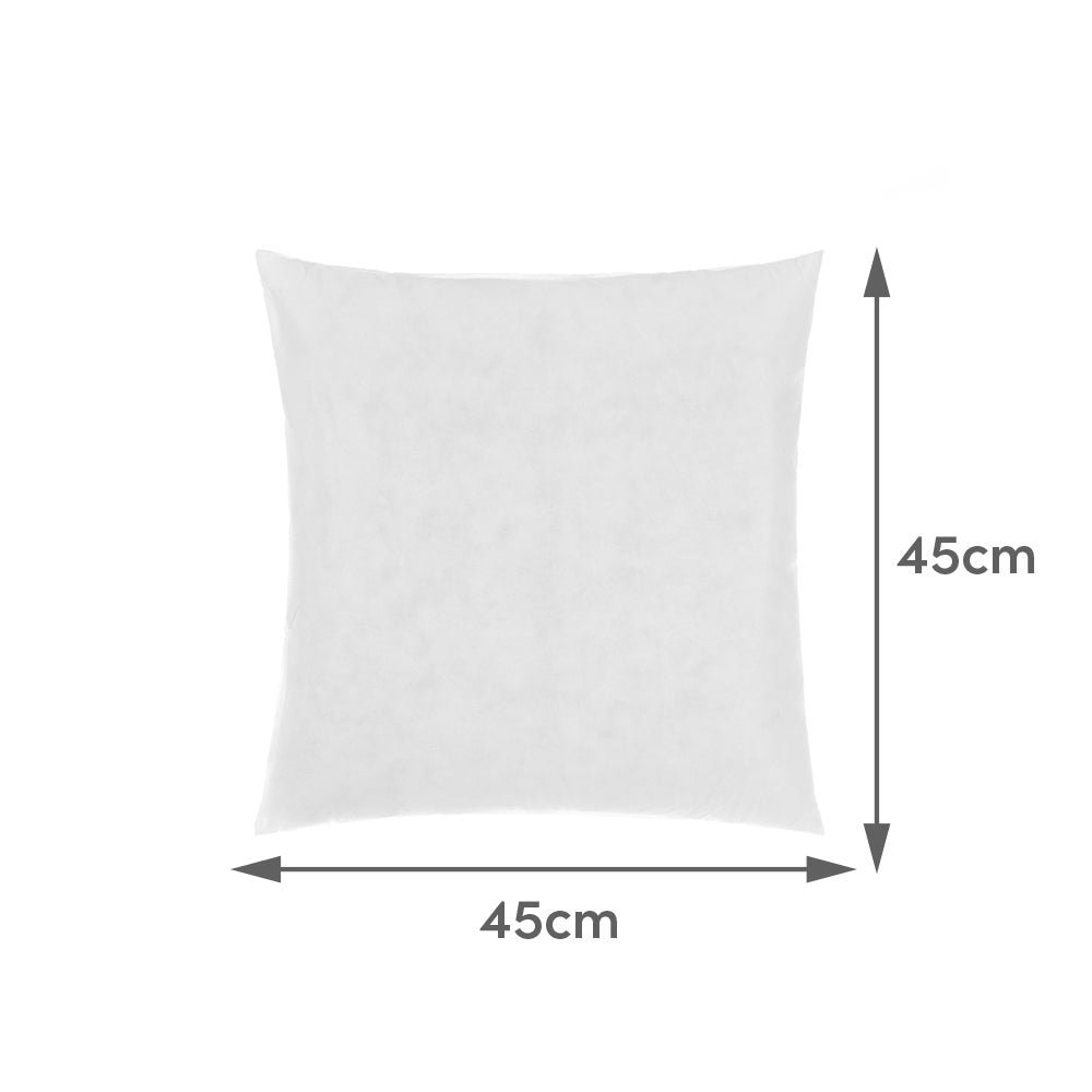 2 cojines de loneta negro de 45x45 cm