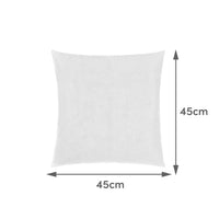 2 cojines de loneta negro de 45x45 cm