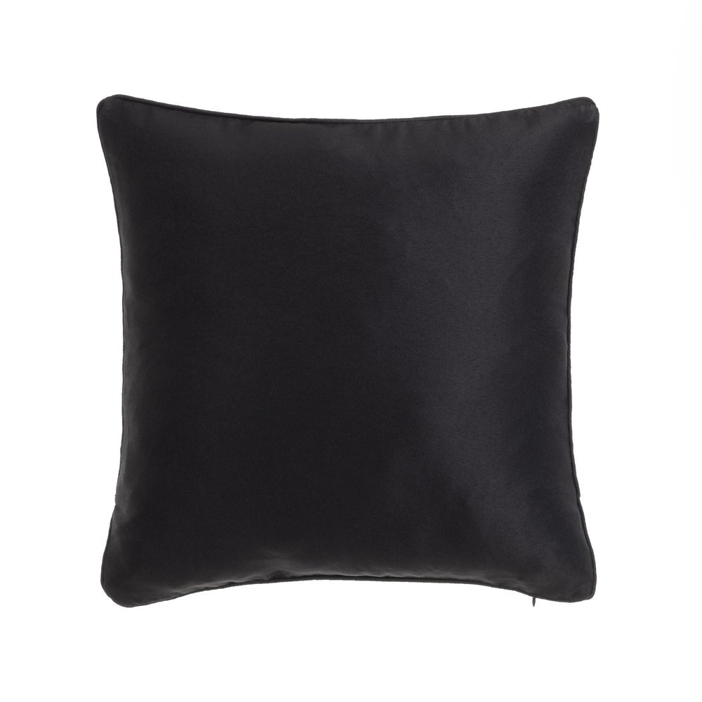 2 cojines de loneta negro de 45x45 cm