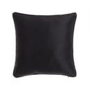 2 cojines de loneta negro de 45x45 cm