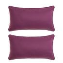 2 cojines de loneta de 50x30 cm