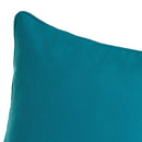 2 cojines lisos azules de tela de loneta de 50x30 cm con relleno