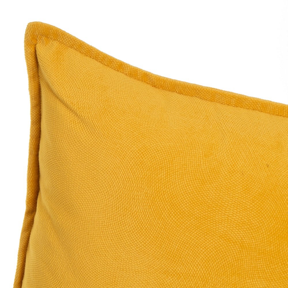 Set de 2 cojín de terciopelo mostaza