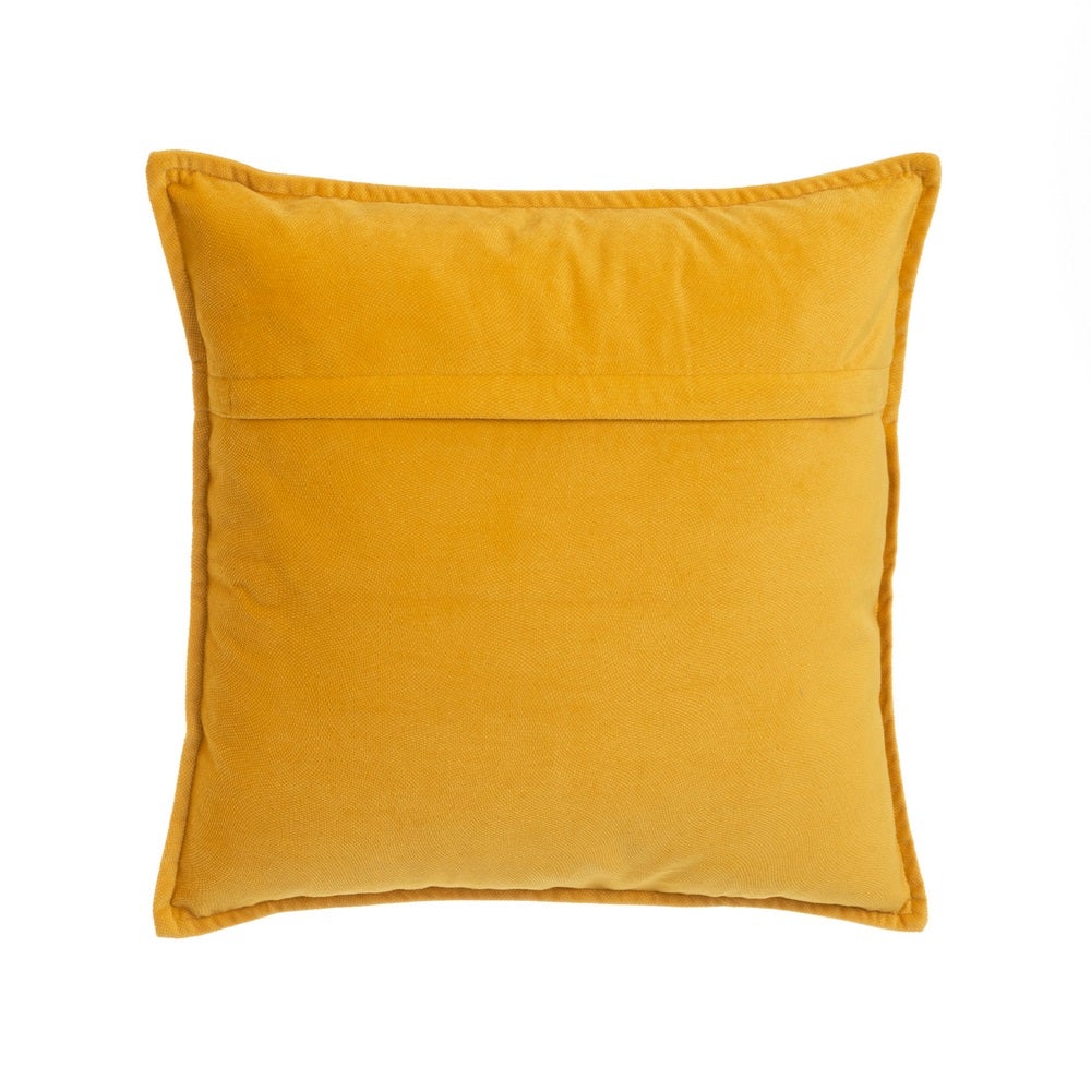 Set de 2 cojín de terciopelo mostaza