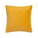 Set de 2 cojín de terciopelo mostaza