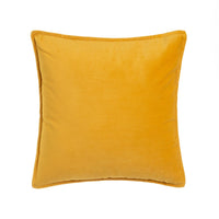 Set de 2 cojín de terciopelo mostaza