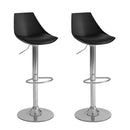Set de 2 taburetes giratorios negros de 104 cm