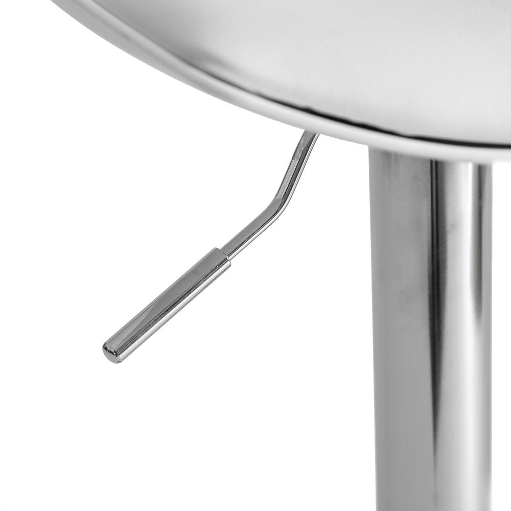 Set de 2 taburetes giratorios blancos de 104 cm