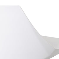 Set de 2 taburetes giratorios blancos de 104 cm