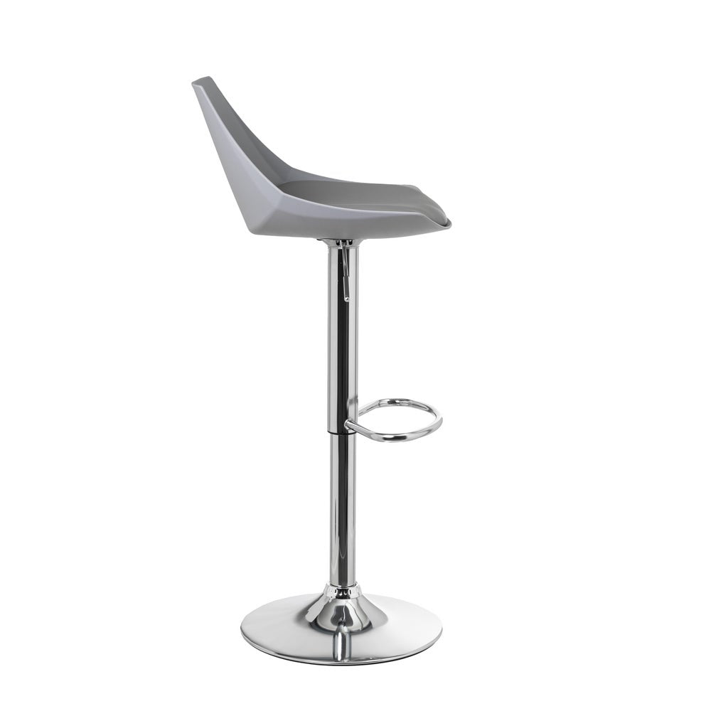 2 taburetes giratorios grises de 104 cm