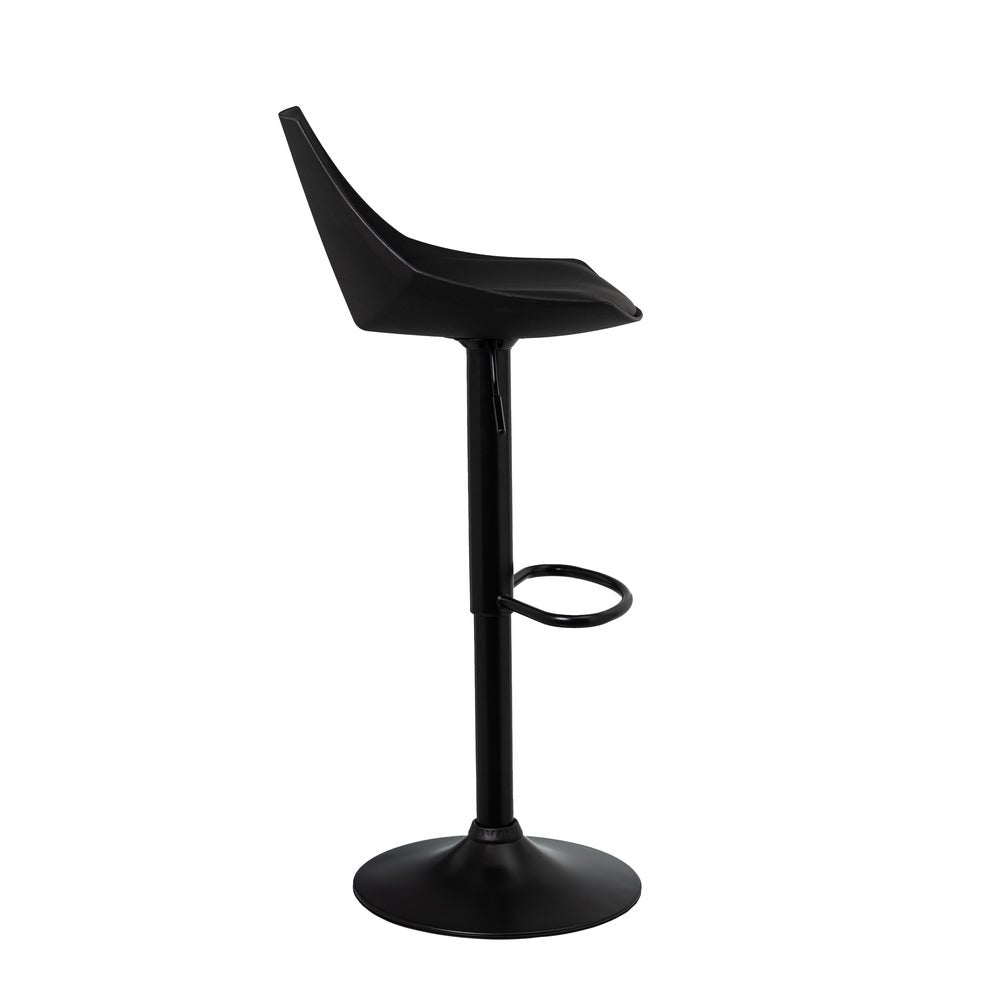 Set de 2 taburetes giratorios negros de 104 cm