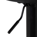 Set de 2 taburetes giratorios negros de 104 cm