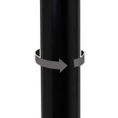 Set de 2 taburetes giratorios negros de 104 cm