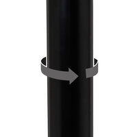 Set de 2 taburetes giratorios negros de 104 cm
