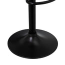Set de 2 taburetes giratorios negros de 104 cm