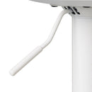 Set de 2 taburetes giratorios blancos de 104 cm