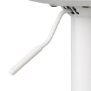 Set de 2 taburetes giratorios blancos de 104 cm