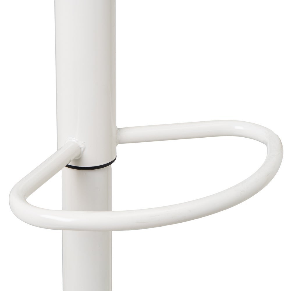 2 taburetes giratorios blancos de 104 cm