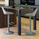 2 taburetes giratorios grises 104 cm