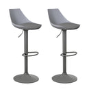 2 taburetes giratorios grises 104 cm