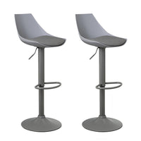 2 taburetes giratorios grises 104 cm