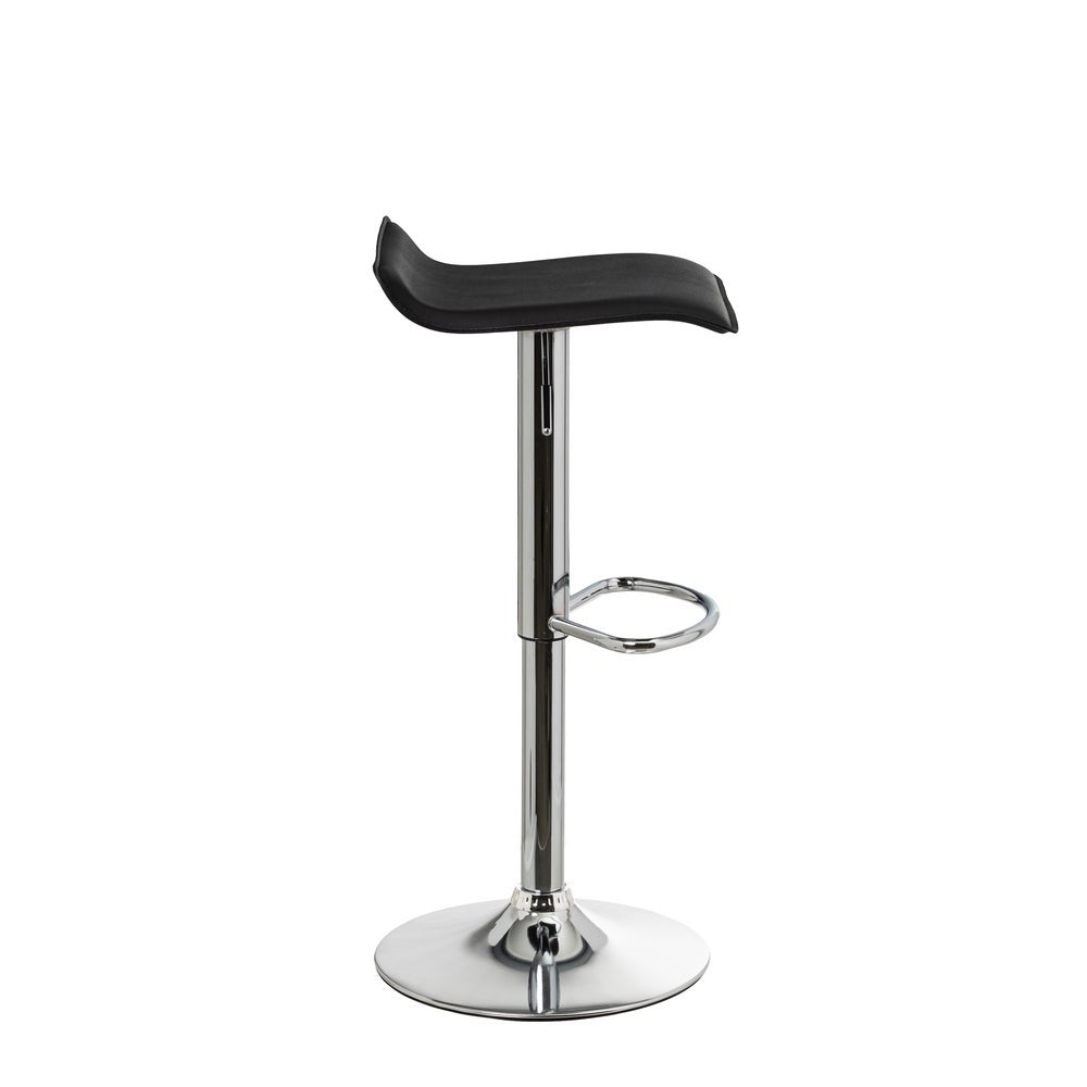 Pack de 2 taburetes giratorios negro y metal