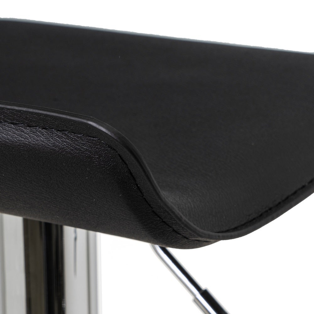 Pack de 2 taburetes giratorios negro y metal