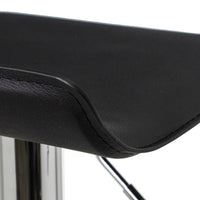 Pack de 2 taburetes giratorios negro y metal