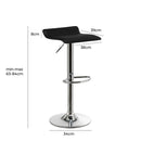 Pack de 2 taburetes giratorios negro y metal