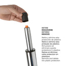 Pack de 2 taburetes giratorios negro y metal