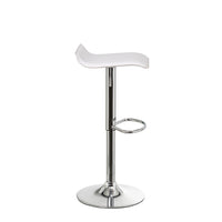 Pack de 2 taburetes giratorios blanco y metal