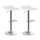 Set de 2 taburetes giratorios de polipiel y metal