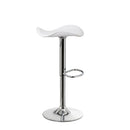 Set de 2 taburetes giratorios blancos