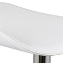 2 taburetes giratorios blancos