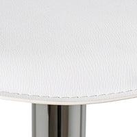 2 taburetes giratorios blancos