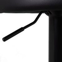 Set de 2 taburetes giratorios negros