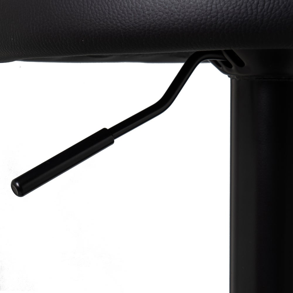 Set de 2 taburetes giratorios negros