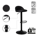 2 taburetes giratorios negros