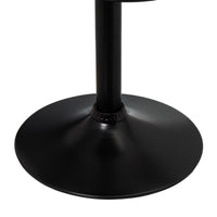 Set de 2 taburetes giratorios negros