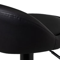 2 taburetes giratorios negros