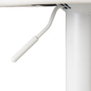 Set de 2 taburetes giratorios acolchados blancos