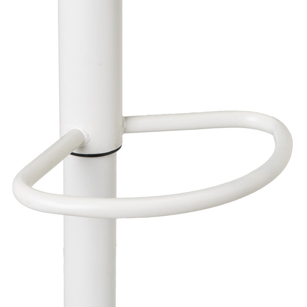 Set de 2 taburetes giratorios acolchados blancos