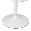 Set de 2 taburetes giratorios acolchados blancos