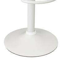Set de 2 taburetes giratorios acolchados blancos