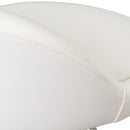 Set de 2 taburetes giratorios acolchados blancos